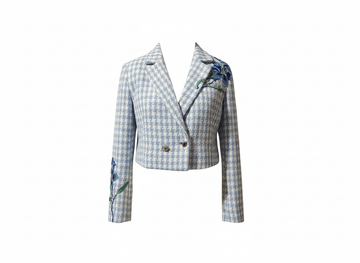 Light Blue Crop Blazer